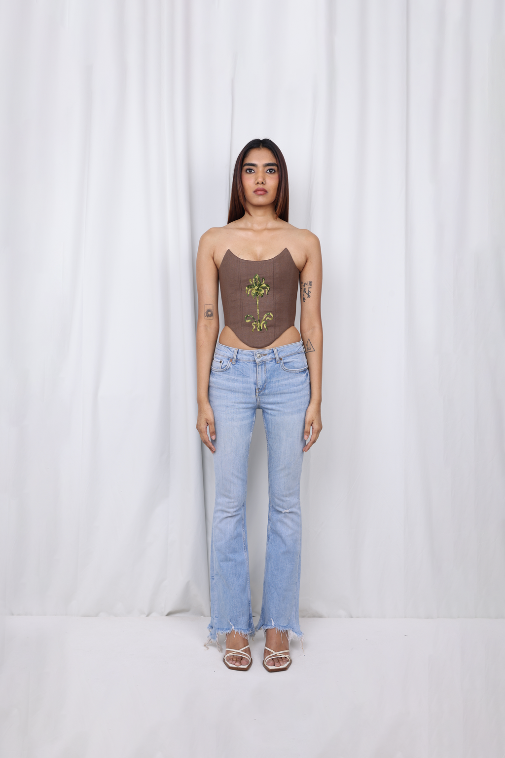 GULNAR CORSET / BROWN