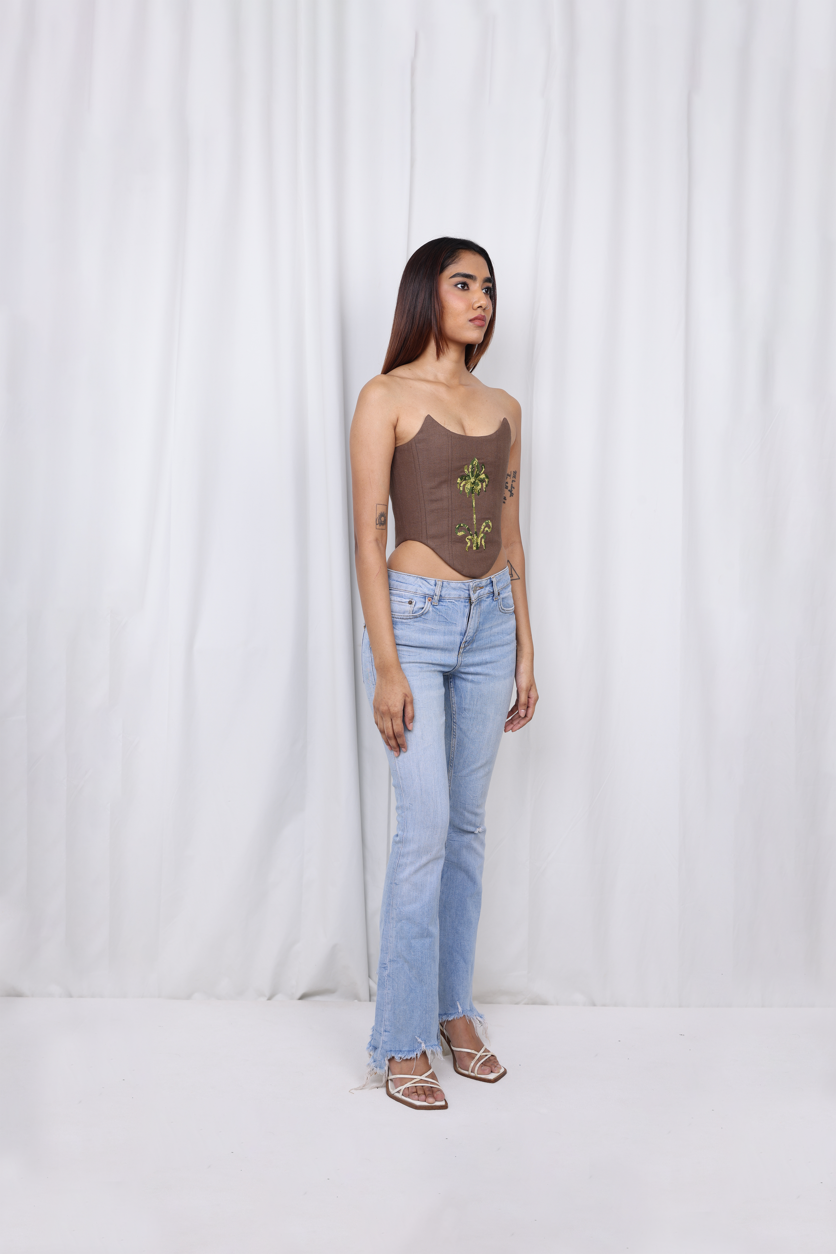 GULNAR CORSET / BROWN