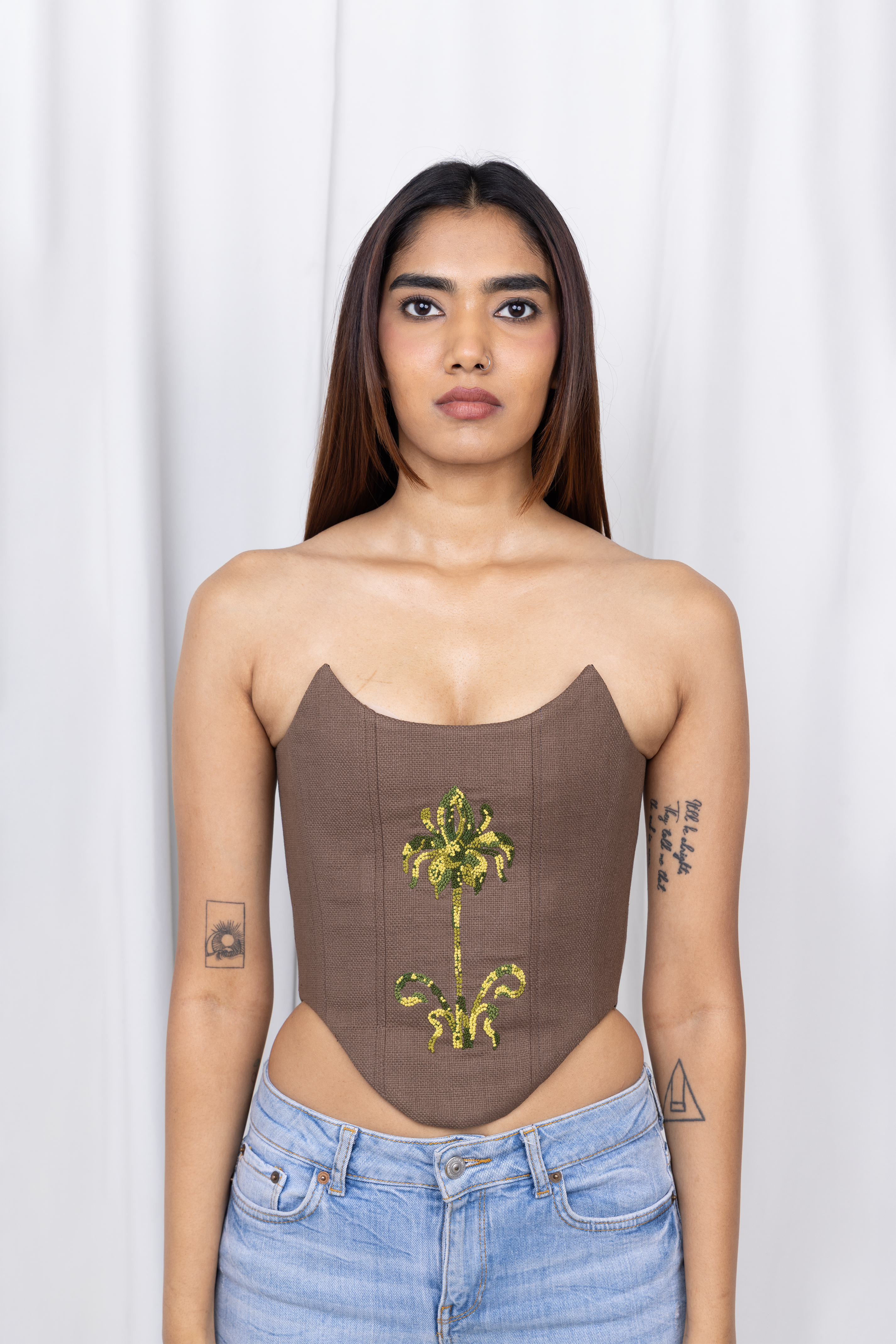 GULNAR CORSET / BROWN